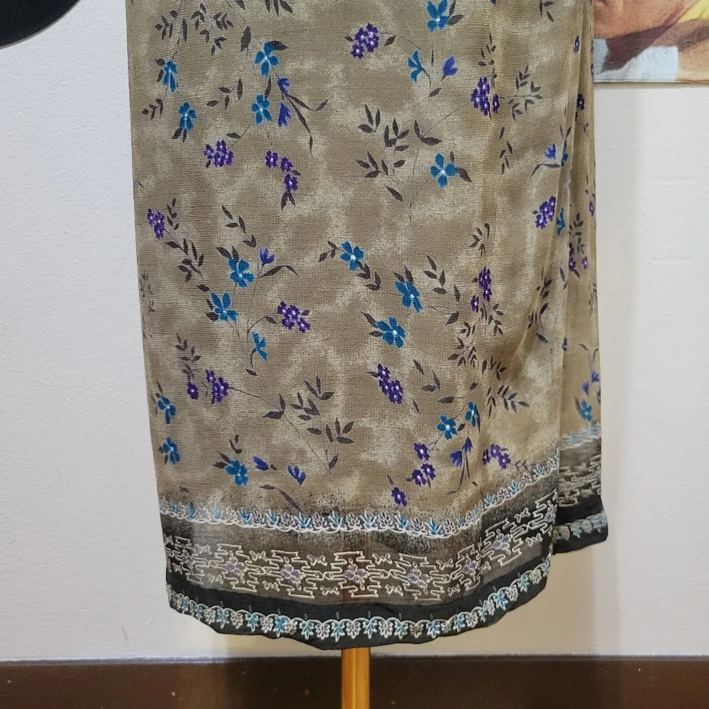 Requirements | Vintage Green Floral Skirt - Picture 4 of 9